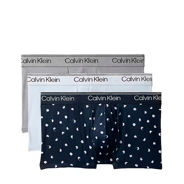 Calvin Klein Sous-vtements Multicolore - Lot de 3 boxers taille basse - Micro stretch - L - Ref 40€